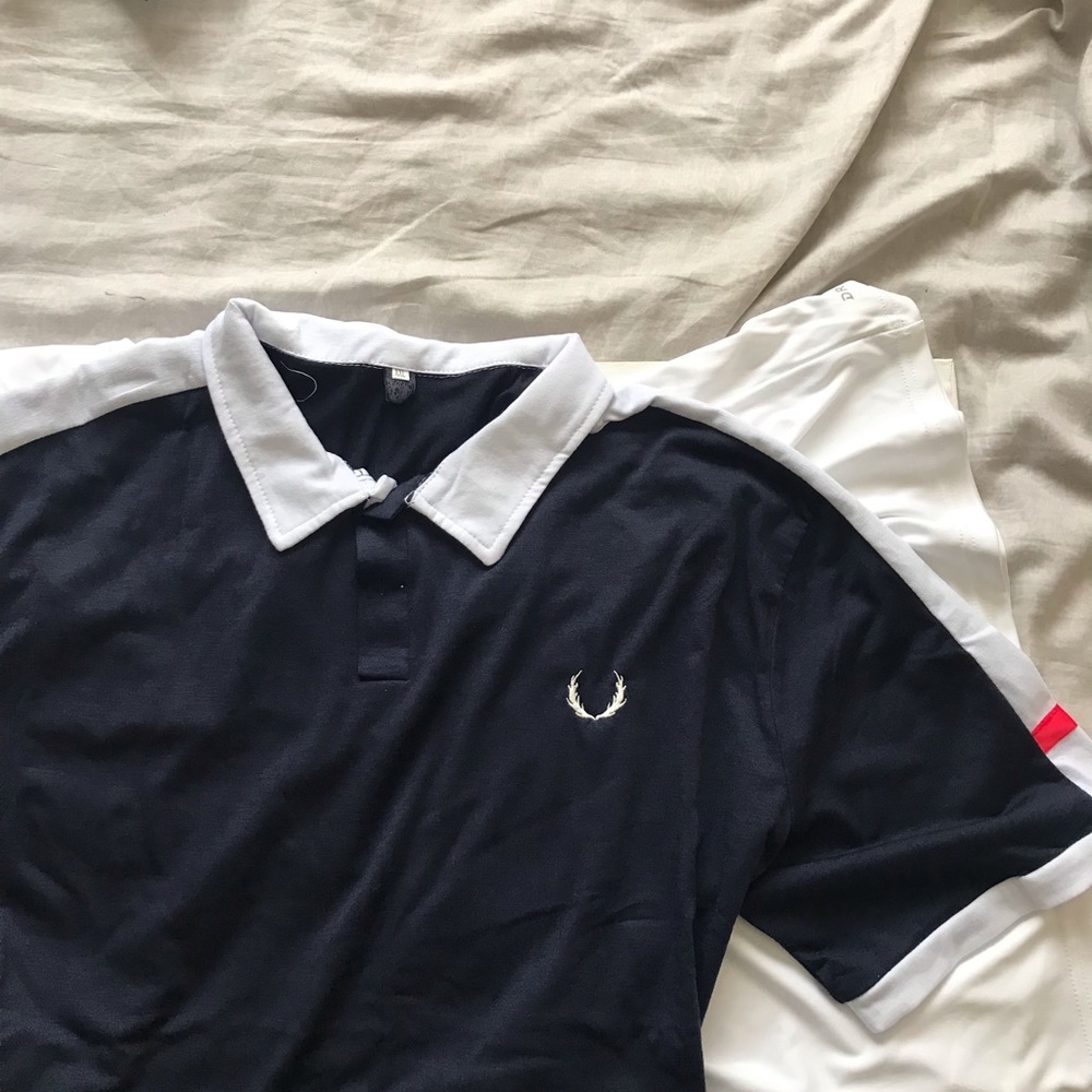 Casual Men’s Navy Blue Polo Shirt